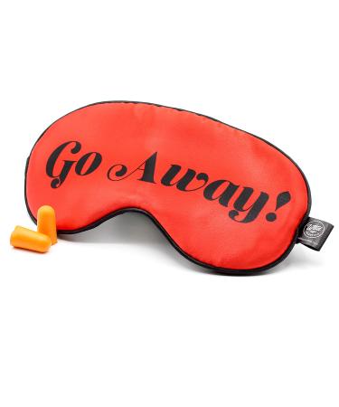 Wild Essentials Allusion Soft Satin Funny Sleep Masks with earplugs (Go Away) - Buy Online on GoSupps.com