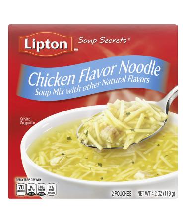 Lipton Soup Secrets Instant Soup Mix Chicken Noodle 4.2 Ounce (Pack of 24)
