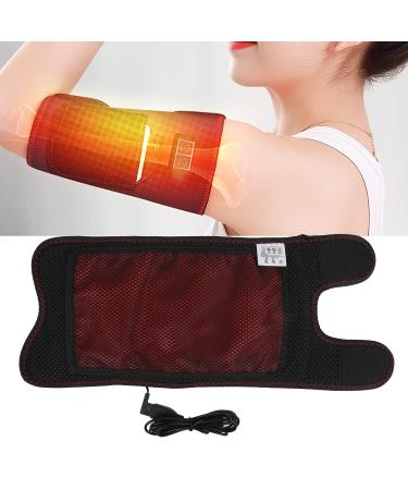 Arm Heating Pad Wrap  3 Modes Electric Heating Pad USB Flexfit Elbow Sleeve Heating Pad with 2 Vibration Massage Motors  Portable Heated Pads Hot Therapy Wrap for Arm Muscle Soreness(Less Than 45CM)