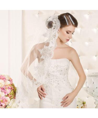 Geosar 4-Piece Alloy Rhinestone Hair Combs - Crystal Flower Bridal Accessories for Women - Wedding Hair Clips - Buy Online on GoSupps.com