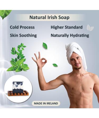 Wicklow Waterfalls Organic Soap Bar - Handmade 5oz Natural Soap with Organic Ingredients and Essential Oils for Men and Women - Moisturizing Antibacterial Cleanser - Buy Online on GoSupps.com