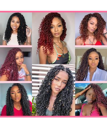 Goddess Locs Crochet Hair 12 Curly Faux River Locs 6Pack - Pre-Looped Soft Faux Locs with Curly Ends for Black Women - Buy Online on GoSupps.com