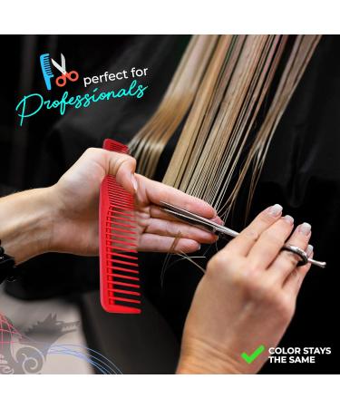 QITIMIR Colorful Hair Comb Set for Women and Men - 6 Pack Wide Tooth Plastic Combs in Red Blue Green Purple Pink and Yellow - Detangler Pocket Hair Comb Women Accessories - Daisy - Buy Online on GoSupps.com