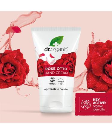 Organic Rose Otto Hand & Nail Cream - 125ml | Moisturizing Regenerating & Vegan | Paraben & SLS-Free Eco-Friendly Unisex - Buy Online on GoSupps.com
