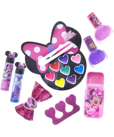 Disney Minnie Mouse Townley Girl Backpack Cosmetics Set - Lip Gloss, Hair Bows, Nail Polish, and More - Buy Online on GoSupps.com