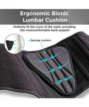 YAHA Back Brace for Lower Back Pain - Ergonomic Lumbar Support Belt for Men & Women | Breathable Heavy Lifting & Sciatica Relief | Size L (Waist 39-45 - Buy Online on GoSupps.com