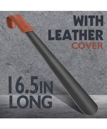 ZOMAKE 16.5 Inch Long Handle Metal Shoe Horn for Seniors, Men, Women, Kids - Easy Slip-On Shoehorn for Boots - Buy Online on GoSupps.com