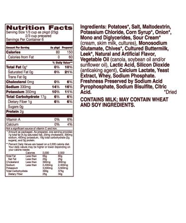 Betty Crocker Sour Cream and Chives Potatoes - 4.7 oz (Pack of 7) - Delicious Sour Cream & Chives Flavor - Buy Online on GoSupps.com