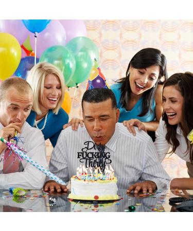 VIKY Glitter 30th Birthday Cake Topper - Dirty Thirty Man & Woman Decoration | Perfect for 30th Birthday Party Decor - Buy Online on GoSupps.com