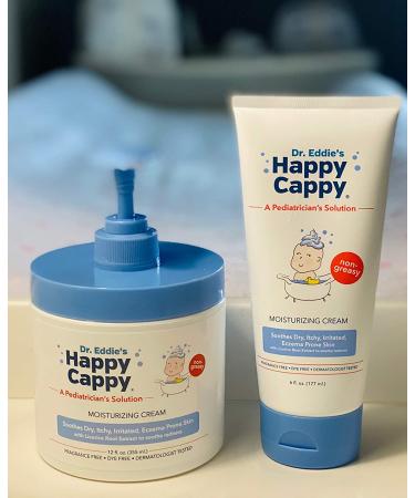 Happy Cappy Moisturizing Cream for Children - Soothes Dry, Itchy, Irritated Skin - Dermatologist Tested - Fragrance-Free - 6 Fl Oz - Buy Online on GoSupps.com