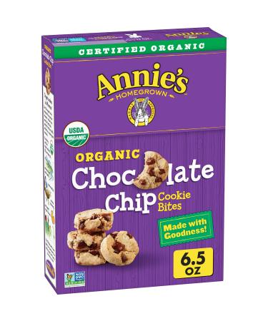 Annie's Organic Chocolate Chip Cookie Bites, 6.5 oz. Box 6.5 Ounce (Pack of 1)