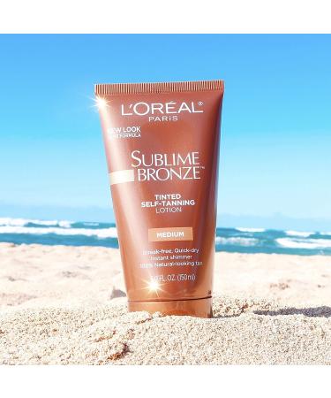 L'Oreal Paris Sublime Bronze Tinted Self-Tanning Lotion - Medium Natural Tan (5 fl. oz) | Buy Internationally - Buy Online on GoSupps.com