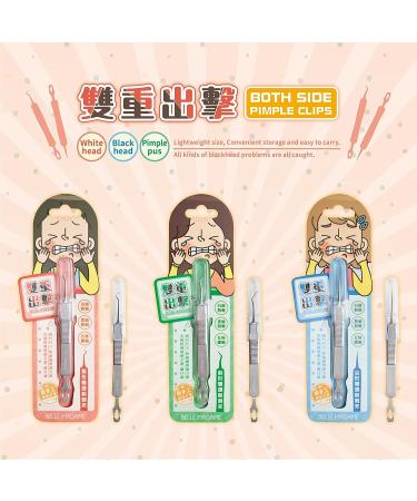 BELLE MADAME Double Ended Blackhead Remover - Curved 2-in-1 Tool for Zits, Pimples, and Acne Removal - Buy Online on GoSupps.com