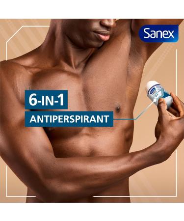 Sanex Men Active Control Antiperspirant Roll On Deodorant for Men with 48 Hour Odour Capture 0% Alcohol* Dermatologically Tested for All Skin Types Multipack 6 Pack 50ml Men 50 ml (Pack of 6) - Buy Online on GoSupps.com