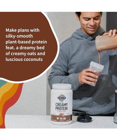 Organic Vegan Protein Powder with OatMilk - 20g Plant Based Protein  Coconut Water  MCTs  Sprouted Grains  Prebiotics & Probiotics - Gluten-Free Chocolate Brownie Flavor  2 LBS - Buy Online on GoSupps.com