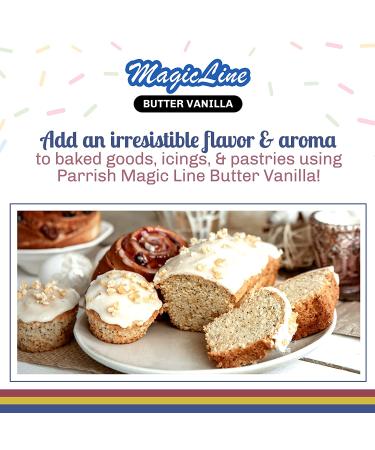 Magic Line Butter Vanilla Flavoring Oil for Baking - 32 Fl Oz - Replaces Vanilla Flavor Extracts - Buy Online on GoSupps.com