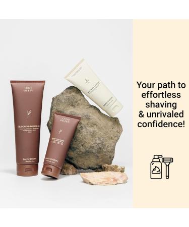 DANS UN JARDIN Beard Shaving Kit Made in Canada - Shower Gel After-Shave Balm & Shaving Gel - Fire Moon - Skin-Friendly - Beard Gift Set for Silky Smooth Shave - All Skin Types - Vegan - 3-Pack - Buy Online on GoSupps.com