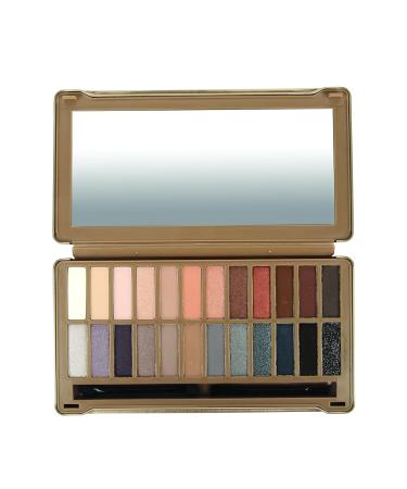 BYS Nude Exposed Eyeshadow Palette - 24 Highly Pigmented Colors in Tin Kit with Mirror | Matte & Metallic Shades for International Shipping - Buy Online on GoSupps.com