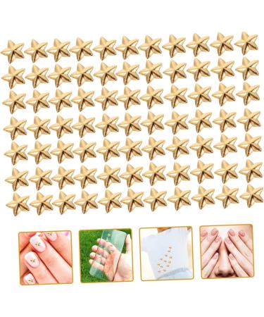 Beaupretty Fruit Double-sided five-pointed star Nail crystal rhinestones flat back star charms small rhinestones hotfix tool fruit decor Manicure Decoration Zinc alloy crafts 3d Crystal 0.1X0.5X0.5CM Golden - Buy Online on GoSupps.com