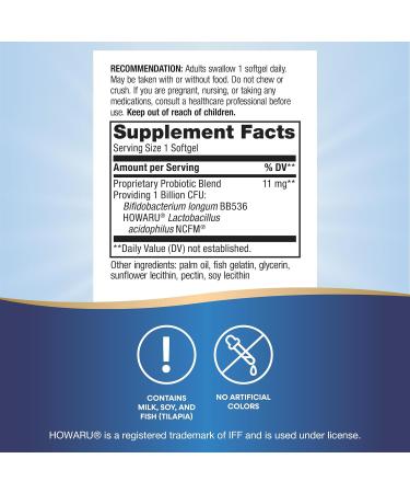 Nature's Way Probiotic Pearls Acidophilus - 90 Softgels for Digestive Health - Buy Online on GoSupps.com