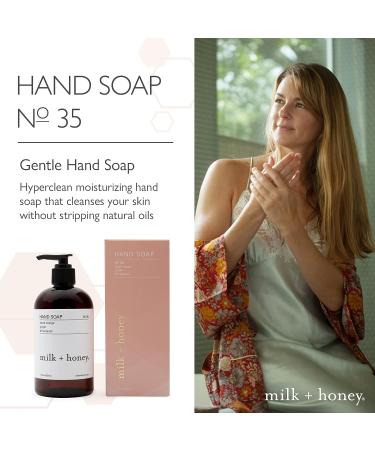 Milk + Honey No. 35 Liquid Hand Soap with Blood Orange, Lemongrass & Ginger - 12 Fl Oz - Buy Online on GoSupps.com