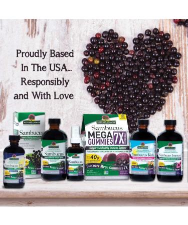 Nature's Answer Alcohol-Free Sambucus Black Elderberry Extract - High-Quality Immune Support - Buy Online on GoSupps.com
