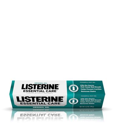 Listerine Essential Care Toothpaste - Powerful Mint Gel for Anti Plaque Gingivitis & Cavities - 125 ml - International Shipping Available - Buy Online on GoSupps.com