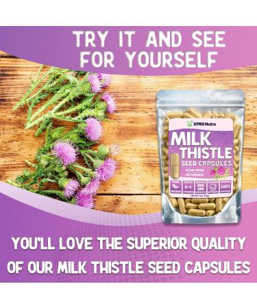 XPRS Nutra Milk Thistle Seed Capsules - 180 Count (3 Month Supply) Premium Milk Thistle Supplement Rich in Silymarin to Support The Liver and Digestion - Pure Non-GMO Cardo Mariano Pills 180 Count (Pack of 1) - Buy Online on GoSupps.com