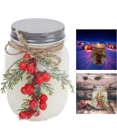 Handmade Frosting Covered Jar Candle - 18oz Soy Wax | Warm Ambiance & 10 Hours Burn Time | Perfect for Xmas Decoration - Buy Online on GoSupps.com