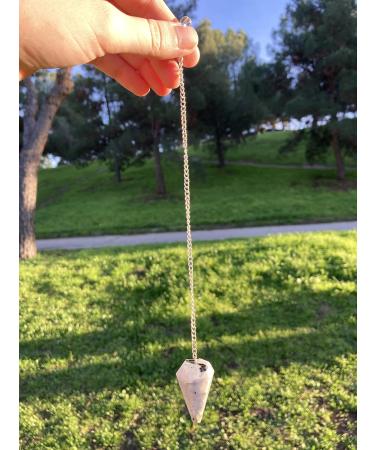 Shop Rainbow Moonstone Crystal Pendulum - Hexagonal Vintage Wishing Rod for Chakra & Reiki Meditation - Buy Online on GoSupps.com