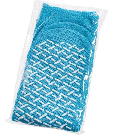 Green Sky Teal 12 Pairs Bariatric Non-Slip Grip Socks for Men and Women - One Size - Buy Online on GoSupps.com