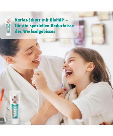 Junior Karex Toothpaste - 4 x 65 ml | Caries Protection for Kids 6+ | BioHAP Formula for Healthy Enamel | Special Needs for Alternating Bite - Buy Online on GoSupps.com