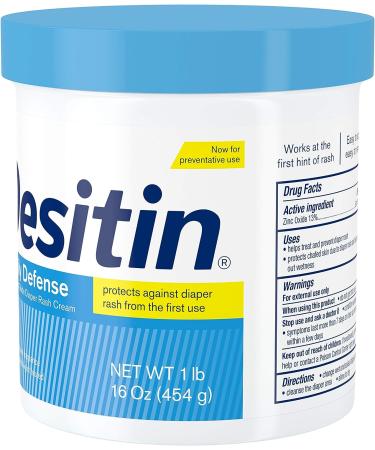 Desitin Daily Defense Baby Diaper Rash Cream | 16 oz | Zinc Oxide Formula to Treat, Relieve & Prevent Rash | Hypoallergenic, Dye, Phthalate & Paraben-Free - Buy Online on GoSupps.com