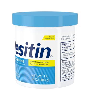 Desitin Daily Defense Baby Diaper Rash Cream - Zinc Oxide, Hypoallergenic, 16 oz (Pack of 2) - Buy Online on GoSupps.com