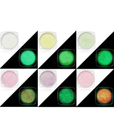 UV Glow Body Face Glitter Gel - 6 Colors Luminous Chunky Glitter - Self-Adhesive UV Black Light Glitter for Body, Face, Hair, and Eyeshadow - Perfect for Carnival, Party, Halloween Makeup - 01 Set - Buy Online on GoSupps.com