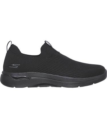 Skechers Men's GoWalk Arch Fit-StretchFit Athletic Slip-On Loafer 10 Black - Buy Online on GoSupps.com