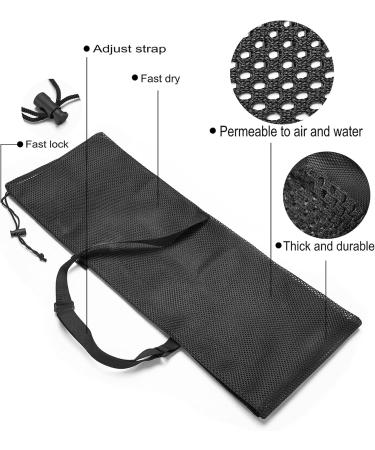 MOPHOEXII Paddle Bag | Kayak, Canoe, Sup | Drawstring Mesh, Adjustable Shoulder Strap | Quick Dry, Black - 1 Pack - Buy Online on GoSupps.com