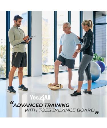 Yes4All Upgraded Foot Toes Balance Board for Adults - A Wood Upgraded Innovation - Buy Online on GoSupps.com
