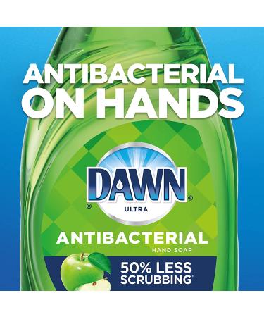 Dawn Antibacterial Apple Blossom Dish Soap 19.4 oz - Pack of 4 + 2 Sponges - Buy Online on GoSupps.com