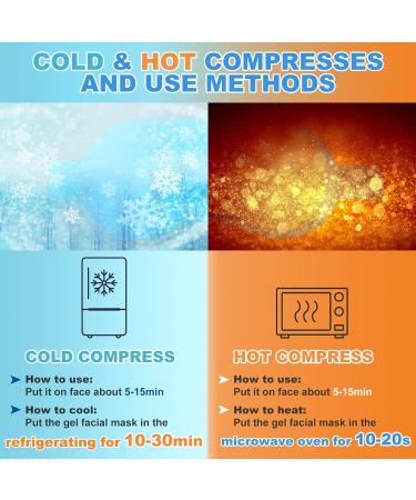 CandyFouse 2 Pack Gel Eye Mask - Reduce Dark Circles - Reusable Cold/Hot - Plush Fabric - Women Eye SPA - Stress Relief - Beauty Care - Blue (2PCS) - Buy Online on GoSupps.com