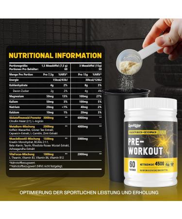 Gaelikine Pre Workout Powder Maximum Energy Pump & Focus With Caffeine BCAAs Citrulline & Ashwagandha - Fruit Punch - 15.8 Oz - Buy Online on GoSupps.com
