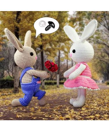 800 Pcs Safety Eyes Black Plastic Eyes with Washers for Stuffed Crochet Animal Crafts Doll Making Supplier Bulk (4 Sizes) - Buy Online on GoSupps.com