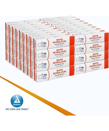 72-Count Dynarex White Petrolatum Petroleum Jelly Tubes for Dry, Cracked Skin - Soothing Relief for Minor Irritations - 1 oz - Buy Online on GoSupps.com