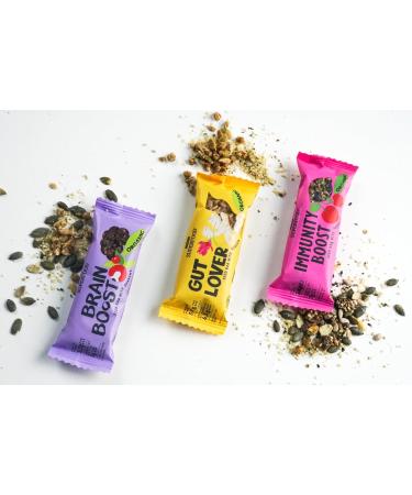 Organic Seed Bars with Acerola - 24 x 35g - Immunity Boost - High Fiber Snack - Buy Online on GoSupps.com
