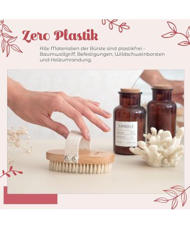 Eco-Friendly Oval Body Brush | Plastic-Free Dry Peeling & Massage Brush for Healthy Skin - Buy Online on GoSupps.com