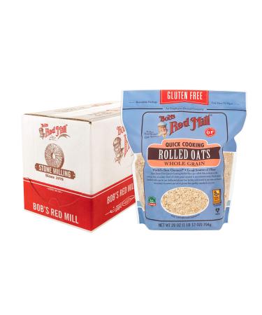 Bob's Red Mill Quick Cooking Rolled Oats Whole Grain Gluten Free 28 oz (794 g)