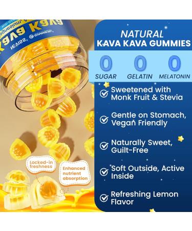 NEVISS Kava Kava Gummies for Calm + Liposomal L-Lysine Gummie 1200mg for Immune & Skin Support - Buy Online on GoSupps.com