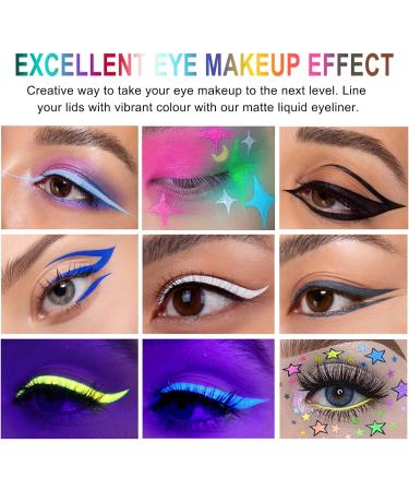 White Matte Liquid Eyeliner - Long-Lasting & Waterproof Eye Makeup Tool - Buy Online on GoSupps.com