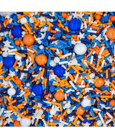 Sprinkles for Cake Decorating Edible Cake Decorations Fancy Orange Sprinkles & Blue Sprinkles for Cupcake Decorations Ice Cream Toppings, Cake Decorations Edible Cake Sprinkles for Cupcake Decorating Foam Pit - Buy Online on GoSupps.com