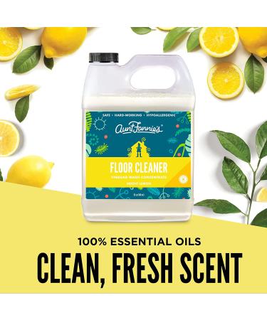 Aunt Fannie's Floor Cleaner Vinegar Wash Concentrate - Bright Lemon 32 oz | Eco-Friendly & Effective - Buy Online on GoSupps.com